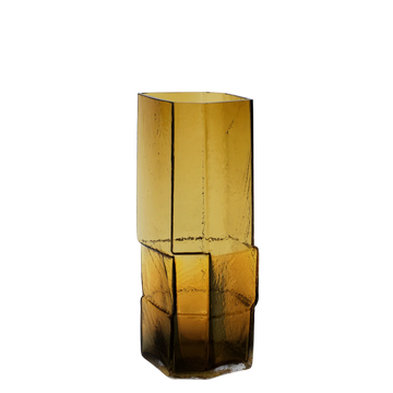 Amber Brick Vase