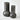Saffron Bloom Vases - Reactive Black