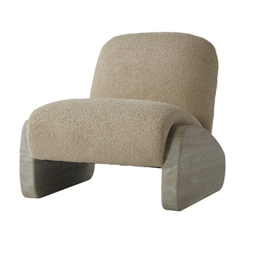 Sand Boucle Lounge Chair [AS-IS]