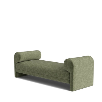 Striated Velvet Bench