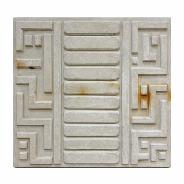 Geometric Sculptured Cement Tile [VINTAGE]