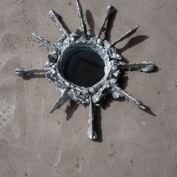 Molten Aluminum Sand Cast Mirrors by Mattia Biagi