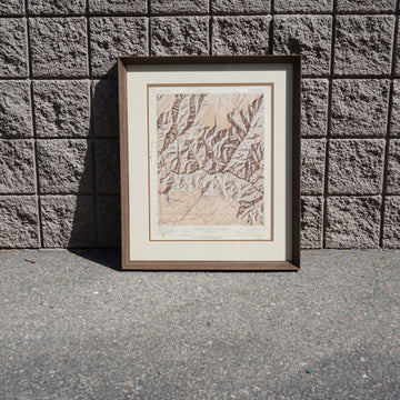 Bright Angel Map Wall Art [VINTAGE]