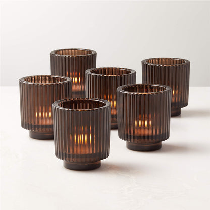 Dark Brown Tealight Candle Holder