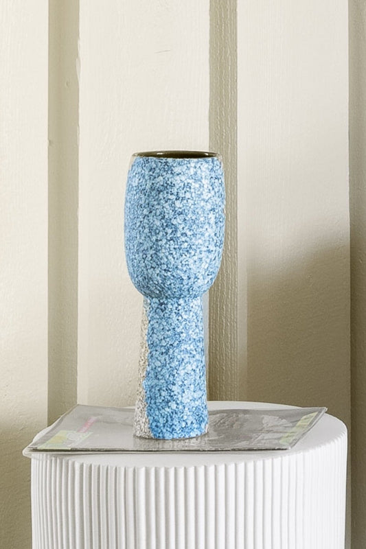 Speckled Blue Vase