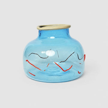 Nordlys Glass Vase - Blue