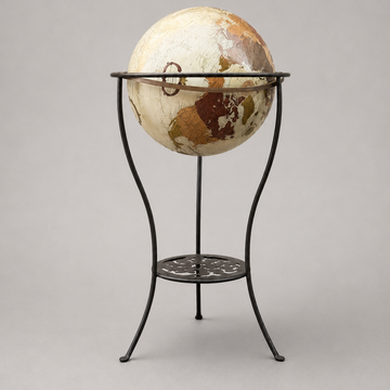 Globe with Iron Stand [VINTAGE]