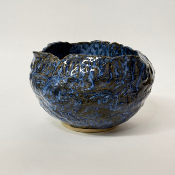 Hand-Coiled Bowl - Blue