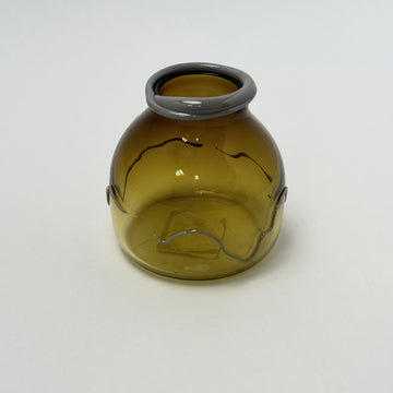 Isbre Glass Vase - Dark Amber