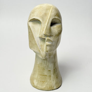 Cubist Stoneware Bust