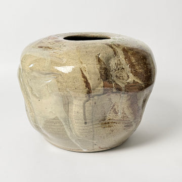 Large Molded Ceramic Vase [VINTAGE]