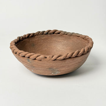 Braided Rim Terracotta Bowl [VINTAGE]