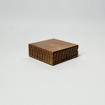 Carved Wood Square Box [VINTAGE]