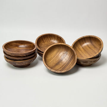 Wood Bowl - Set of 8 [VINTAGE]