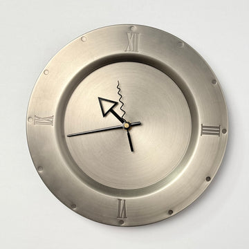 Brushed Aluminum Wall Clock [VINTAGE]