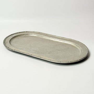 Oval Pewter Serving Tray [VINTAGE]