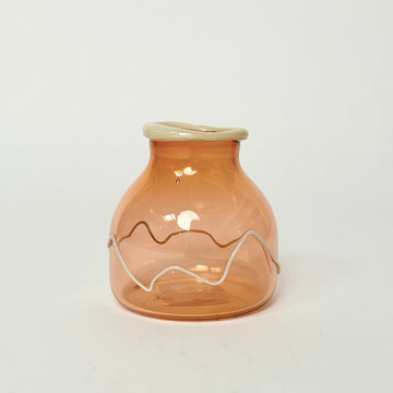 Nordlysstreif Vase - Cloudberry