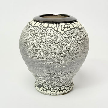 Grey Crackled Vase
