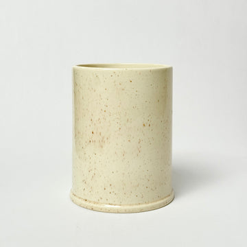 Speckled Stoneware Cylinder Vase [VINTAGE]