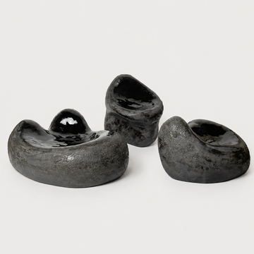 Organic Ceramic Blob Nesting Bowls - Set of 3
