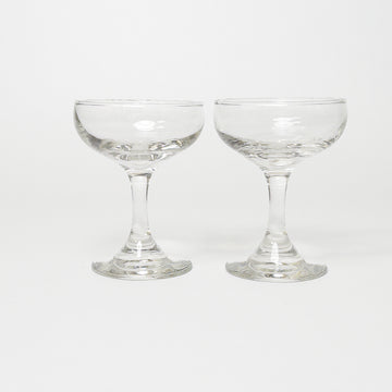 Coupe Champagne Glass - Set of 2 [VINTAGE]
