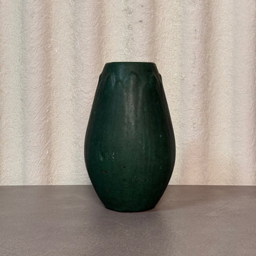 Green Glazed Pottery Vase [VINTAGE]