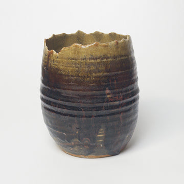 Torn-Edge Rim Studio Vessel [VINTAGE]