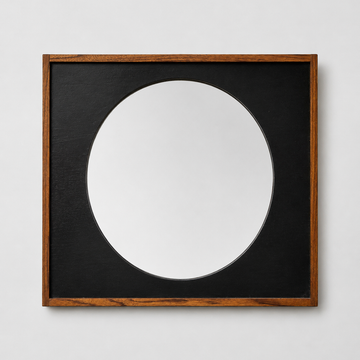 1960's German Wood Framed Wall Mirror [VINTAGE]