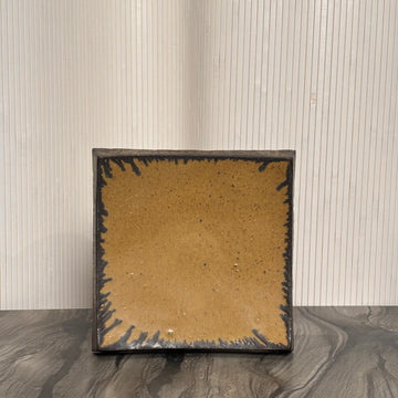 Miguel Neto Rectangular Thick Tray - Tan/Black
