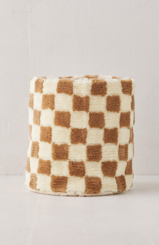 Checkerboard Tufted Planter Covers