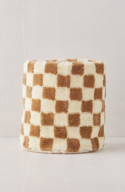 Checkerboard Tufted Planter Covers