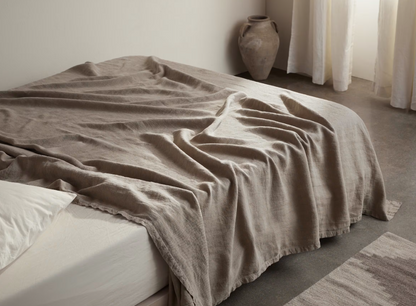 Linen Bed Cover - King / Cal King