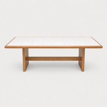 White Tile Top Coffee Table [VINTAGE]
