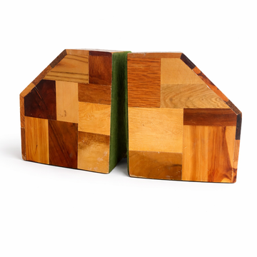 Butcher Block Bookends [VINTAGE]