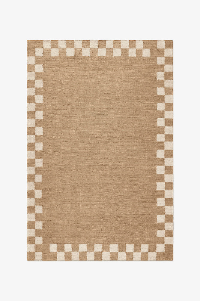 Jute Checkered Border Rug - 9' x 12'