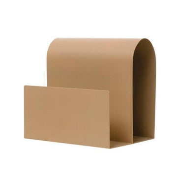 Upside Metal Magazine Rack - Beige