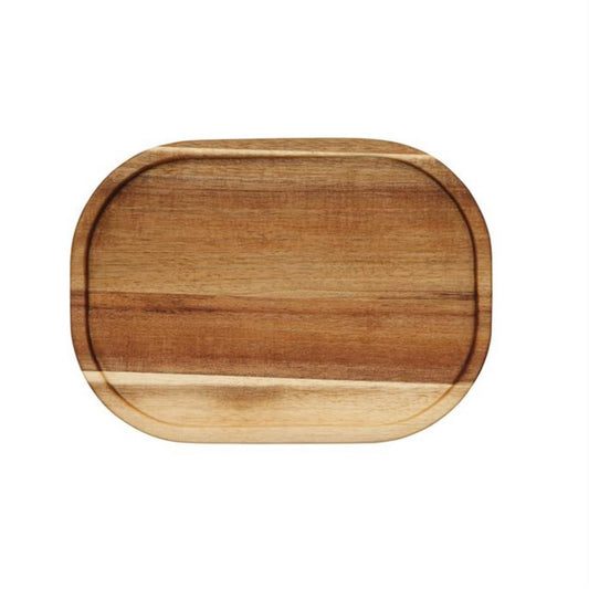 9-3/4"L x 7"W Acacia Wood Platter