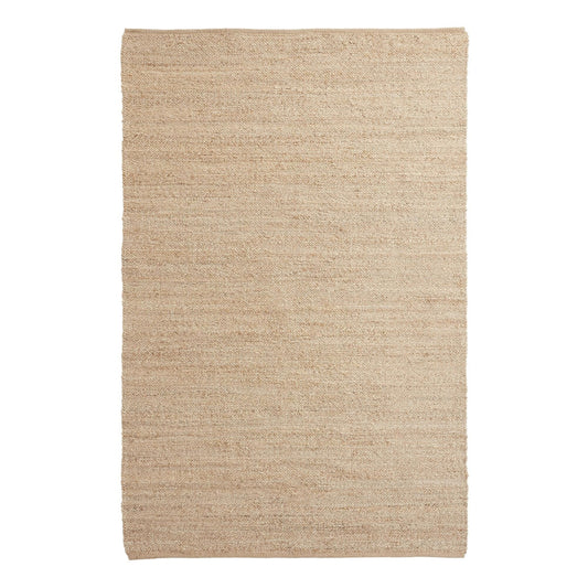 Natural Woven Jute and Cotton Reversible Area Rug - 8' x 10'