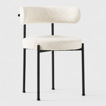 Inesse Boucle Ivory Dining Chair