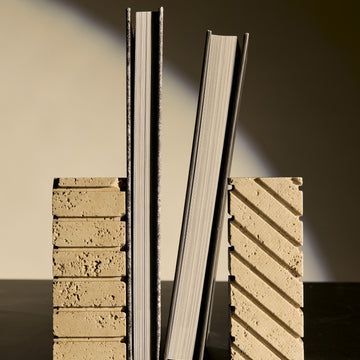 Fratelli Minelli Travertine Bookends [VINTAGE]