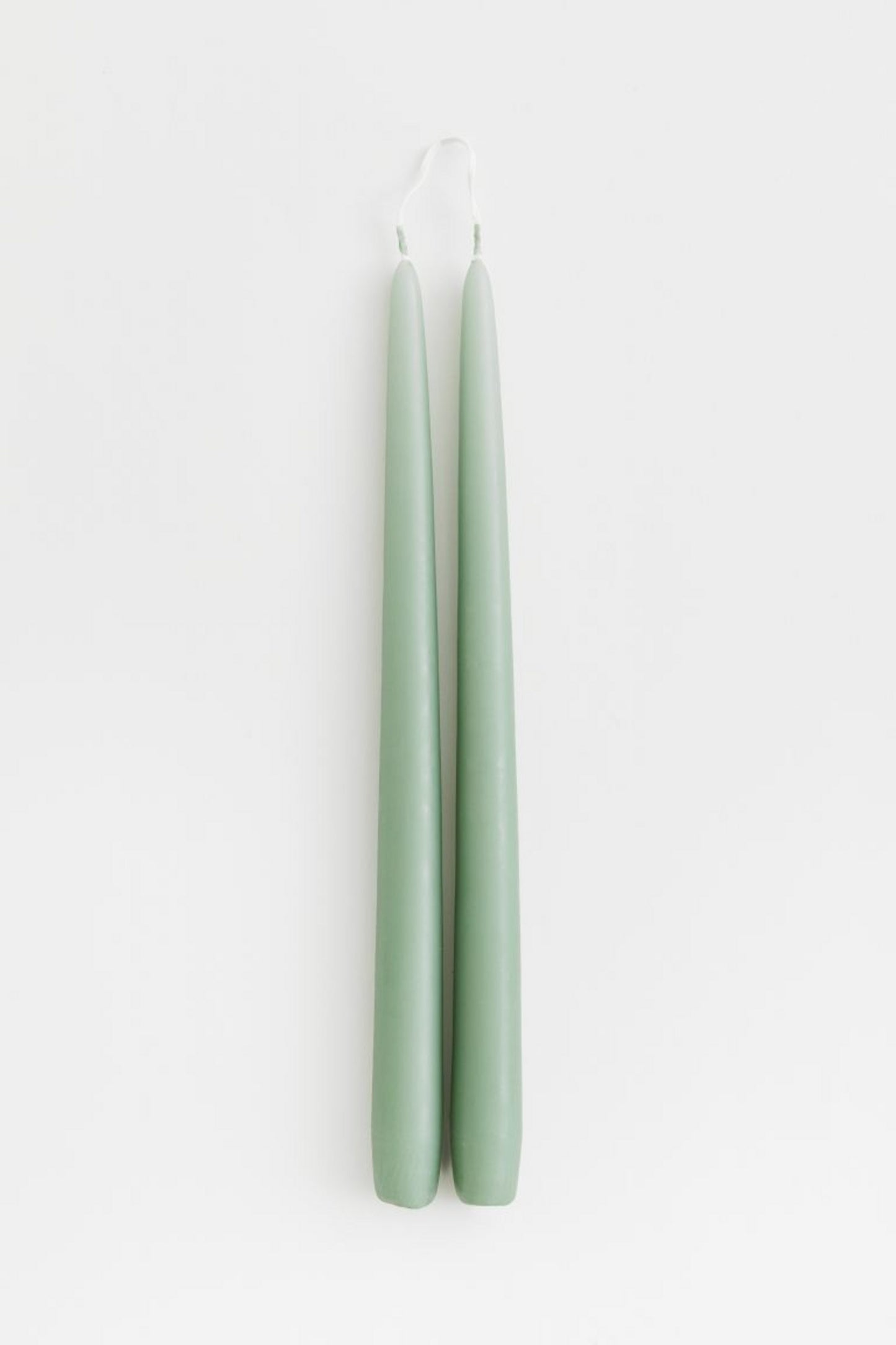 Tapered Candle - Light Green - Set of 2